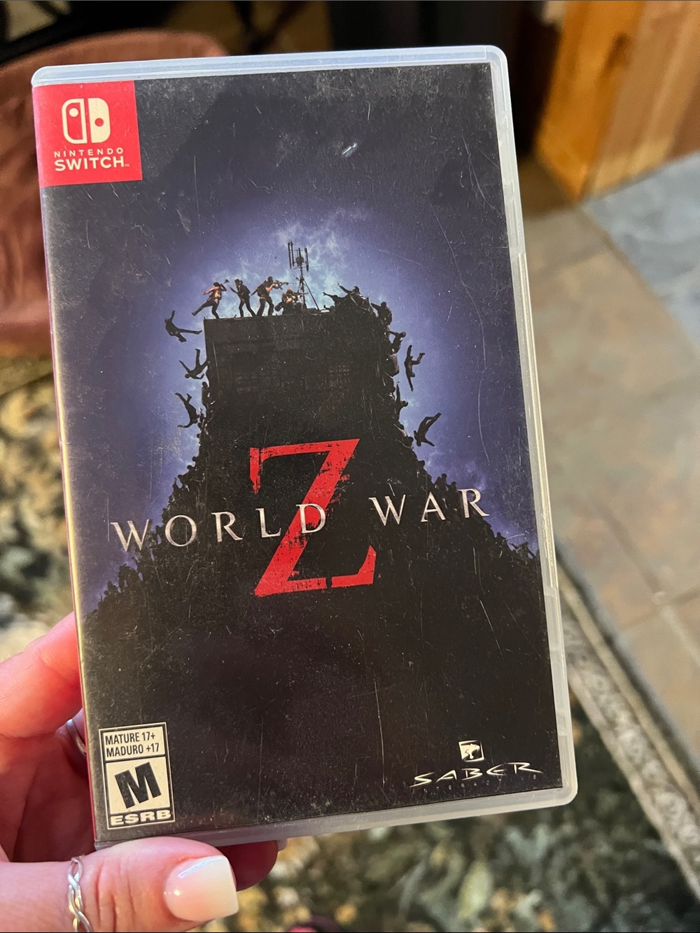 Nintendo Switch World War Z - Black & Red Cover Art